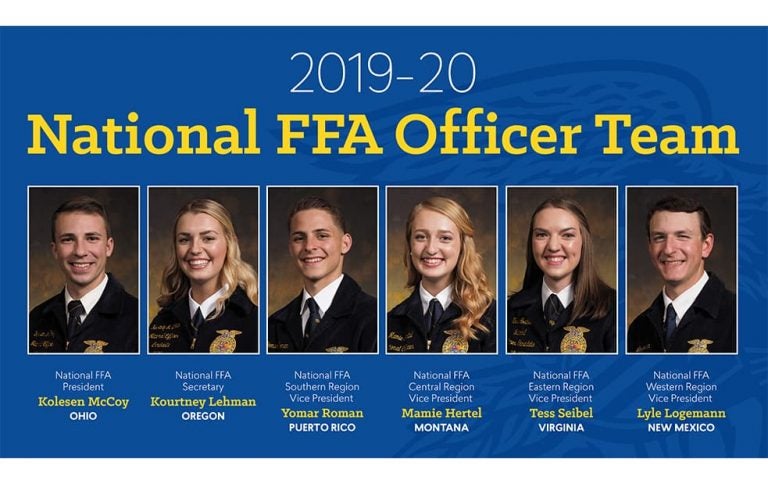 Meet the new 2019-20 National FFA Officer Team | AGDAILY