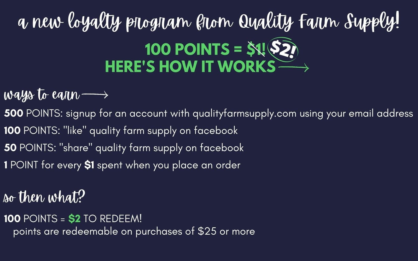 Quality Farm Supply rewards shopper loyalty with Quality Bucks