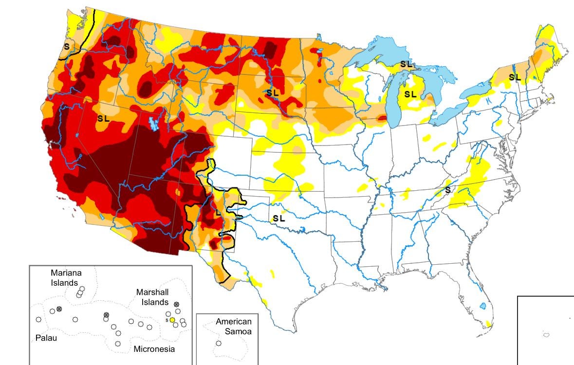 USDA Drought Map