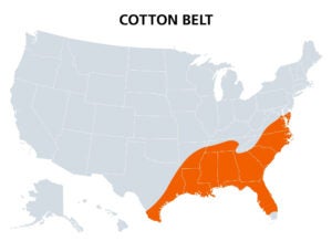 5 major regional agricultural belts in the U.S.