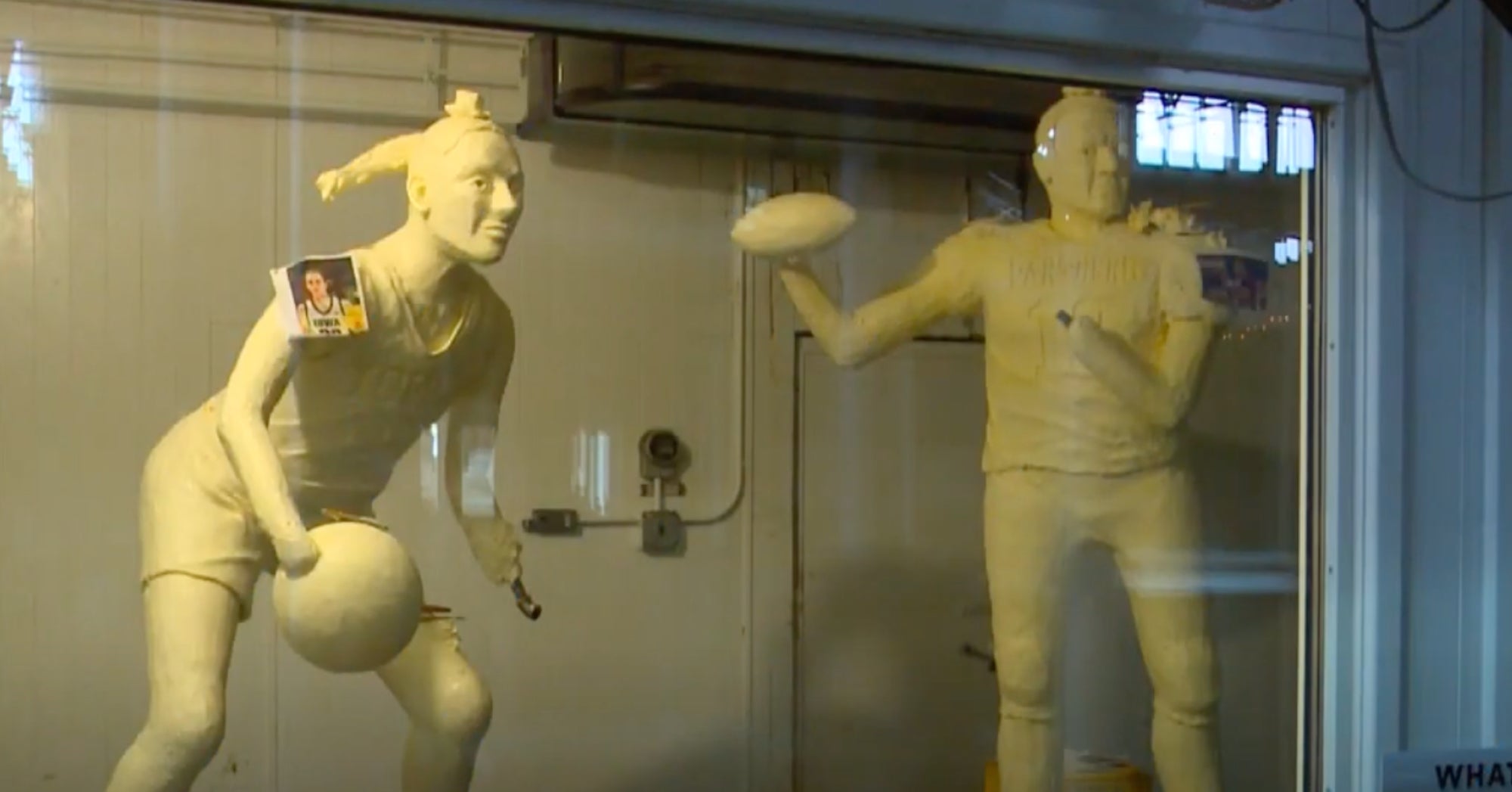 Iowa State Fair butter sculptures feature famous Iowa athletes