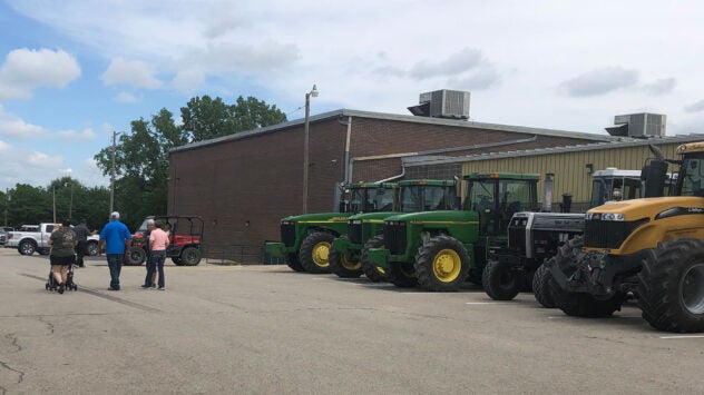 Jackson Heights Kansas tractor drive