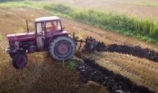 Italian artist plows Eiffel Tower into farm field for Paris Olympics