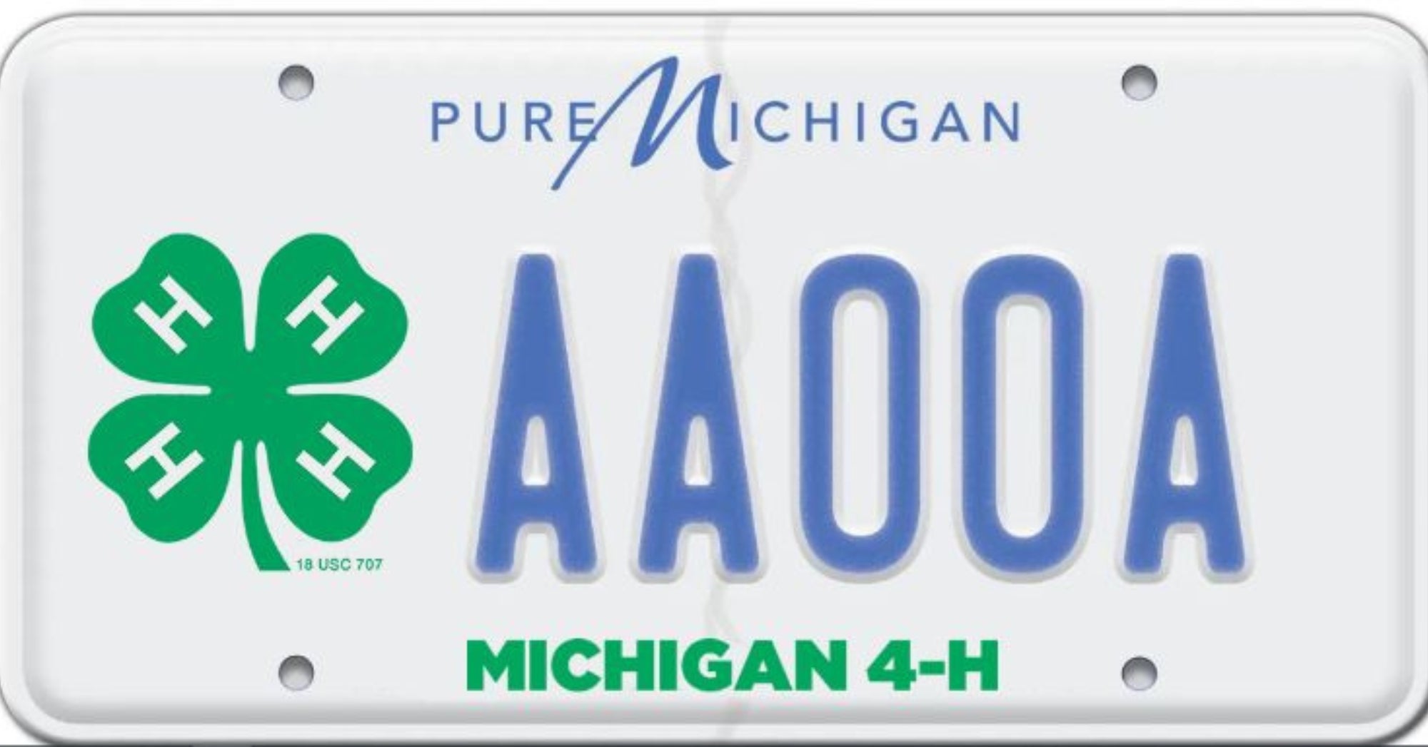 Michigan 4-H Plate