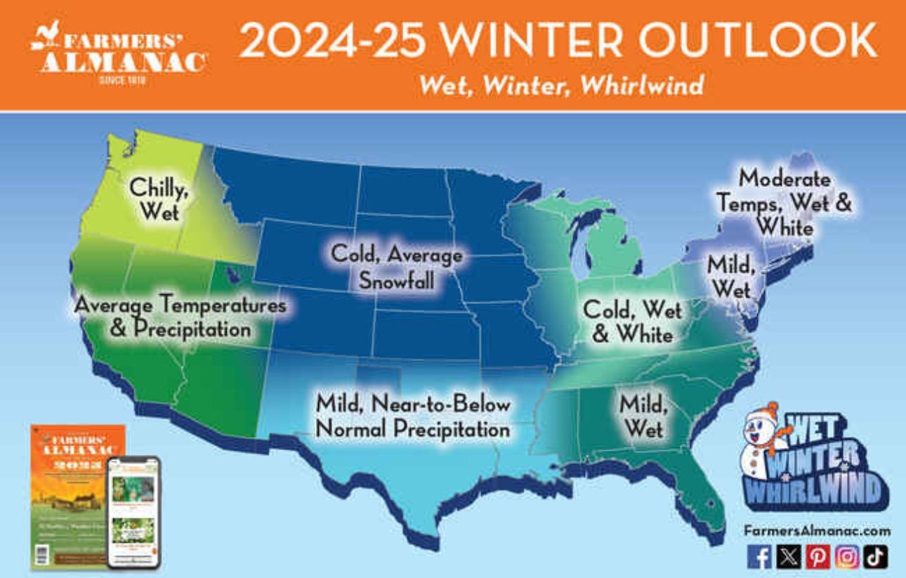 Farmers’ Almanac teases a 202425 winter less crazy than the last