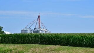 grain-bins-distance-farm-field